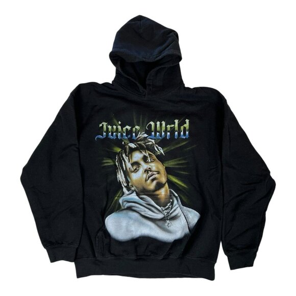 Juice Wrld Hoodie Sweatshirt Size Large Merch Rap Hip Hop Black - Picture 1 of 9